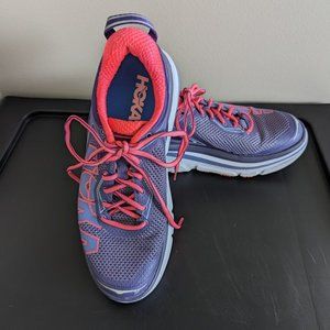 Hoka ONE ONE BONDI 4 Mulberry Purple and Neon Pink Women's Size 8
